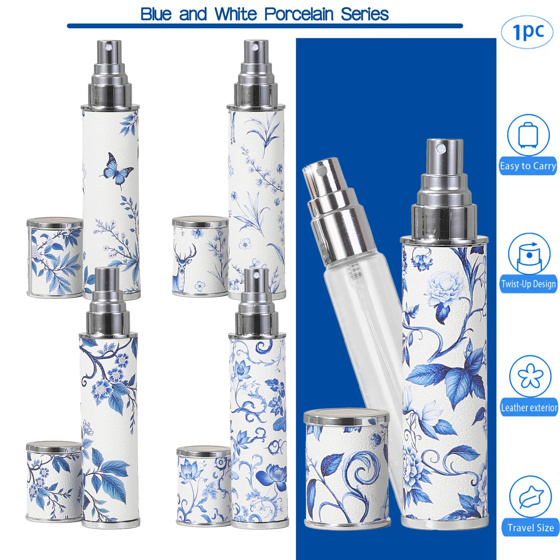 BlueVogue - Frasco de Perfume Recarregável 10ml